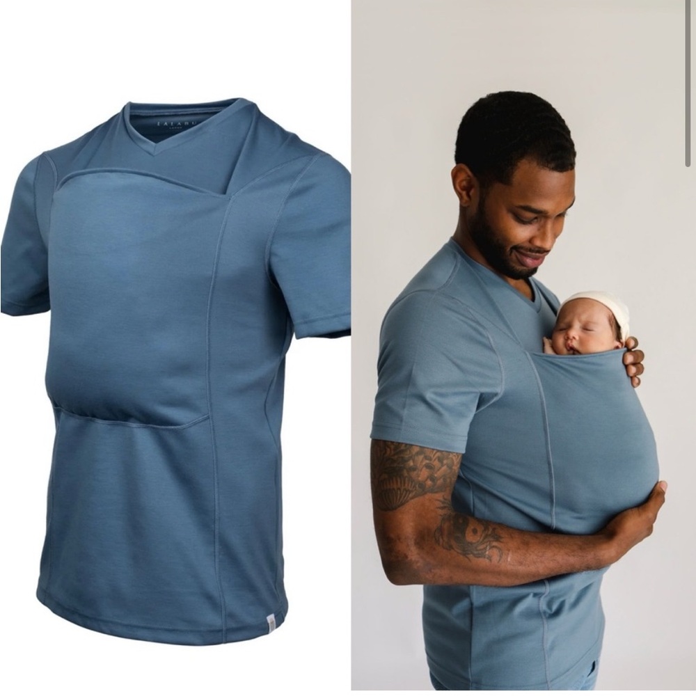 Blue Men's Short Sleeve Shirt